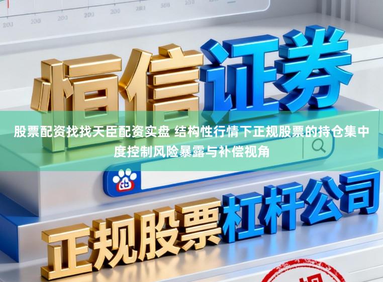 股票配资找找天臣配资实盘 结构性行情下正规股票的持仓集中度控制风险暴露与补偿视角